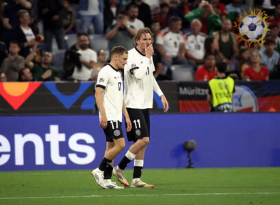 فلوريان فيرتز يحتفل بهدفه مع منتخب ألمانيا ضد سويسرا في مباراة ودية مثيرة