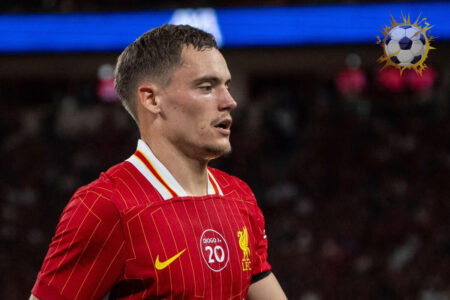 فلوريان فيرتز لاعب ليفربول خلال إحدى مباريات الدوري الإنجليزي