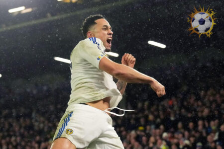 لاعبو ليدز يونايتد وبرينتفورد في ملعب إيلاند رود بالدوري الإنجليزي