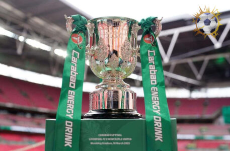 احتفالات لاعبي مانشستر سيتي بلقب كأس الرابطة الإنجليزية 2026 في ملعب ويمبلي